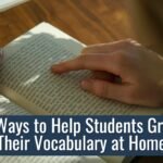 Student reading and learning new vocabulary